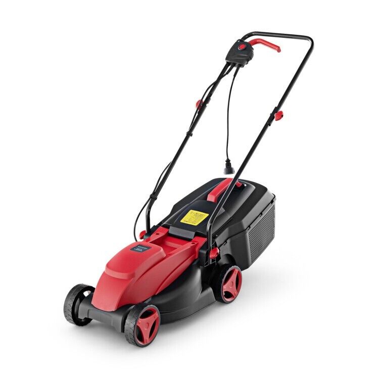 12-AMP Electric Lawn Mower Corded 13.5" Adjustable Height With Collection Box