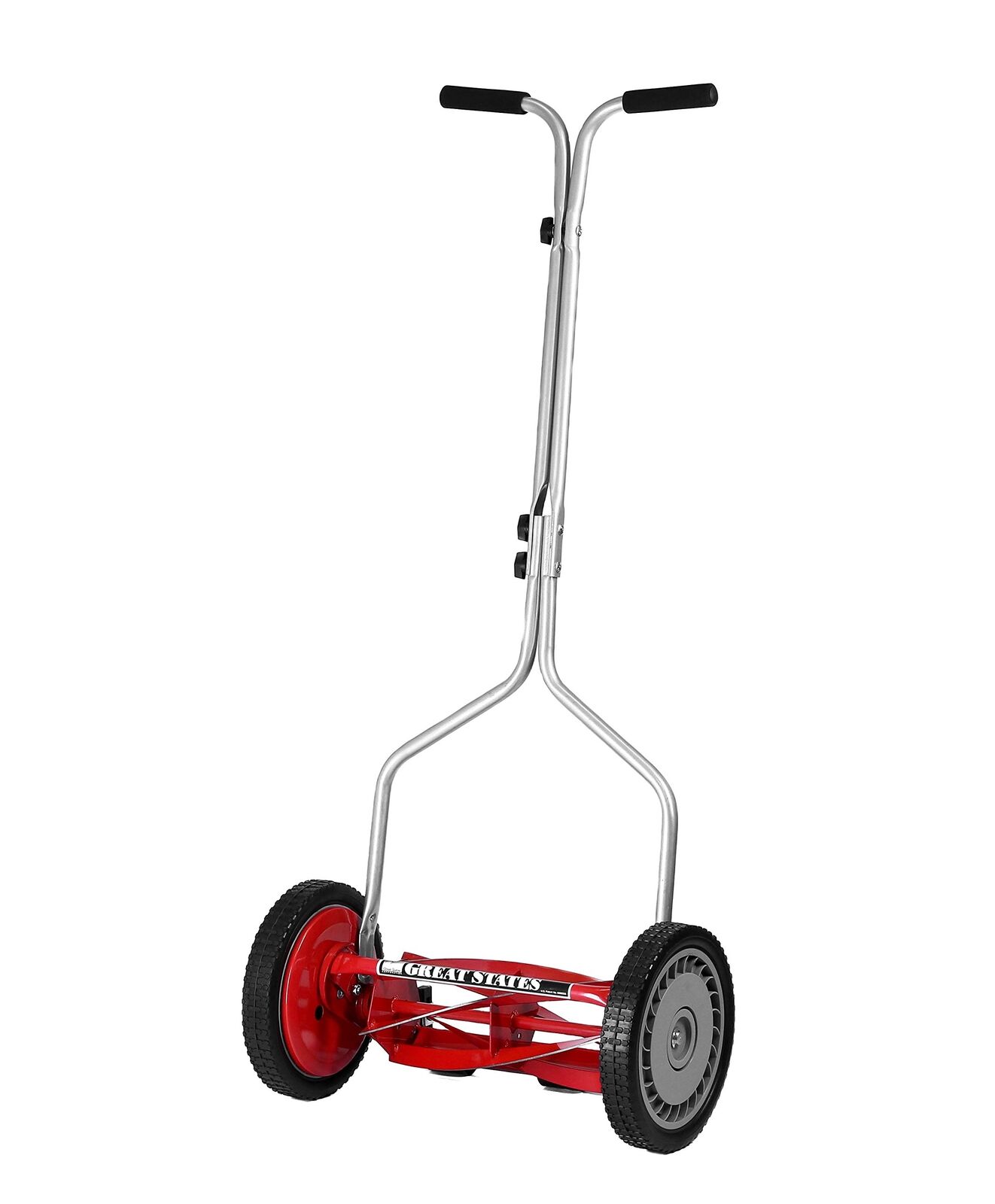 304-14 14-Inch 5-Blade Push Reel Lawn Mower, Red