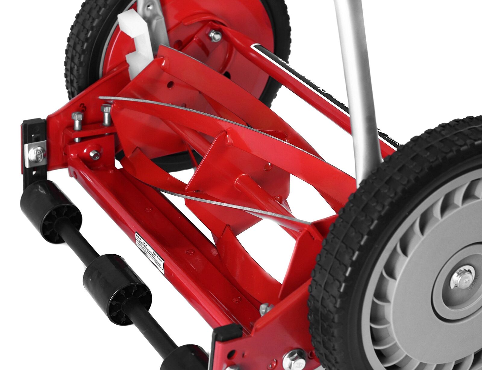 304-14 14-Inch 5-Blade Push Reel Lawn Mower, Red