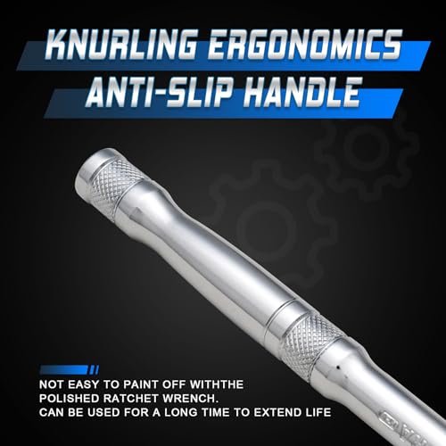 3-Piece Ratchet Wrench Set with Metal Handle