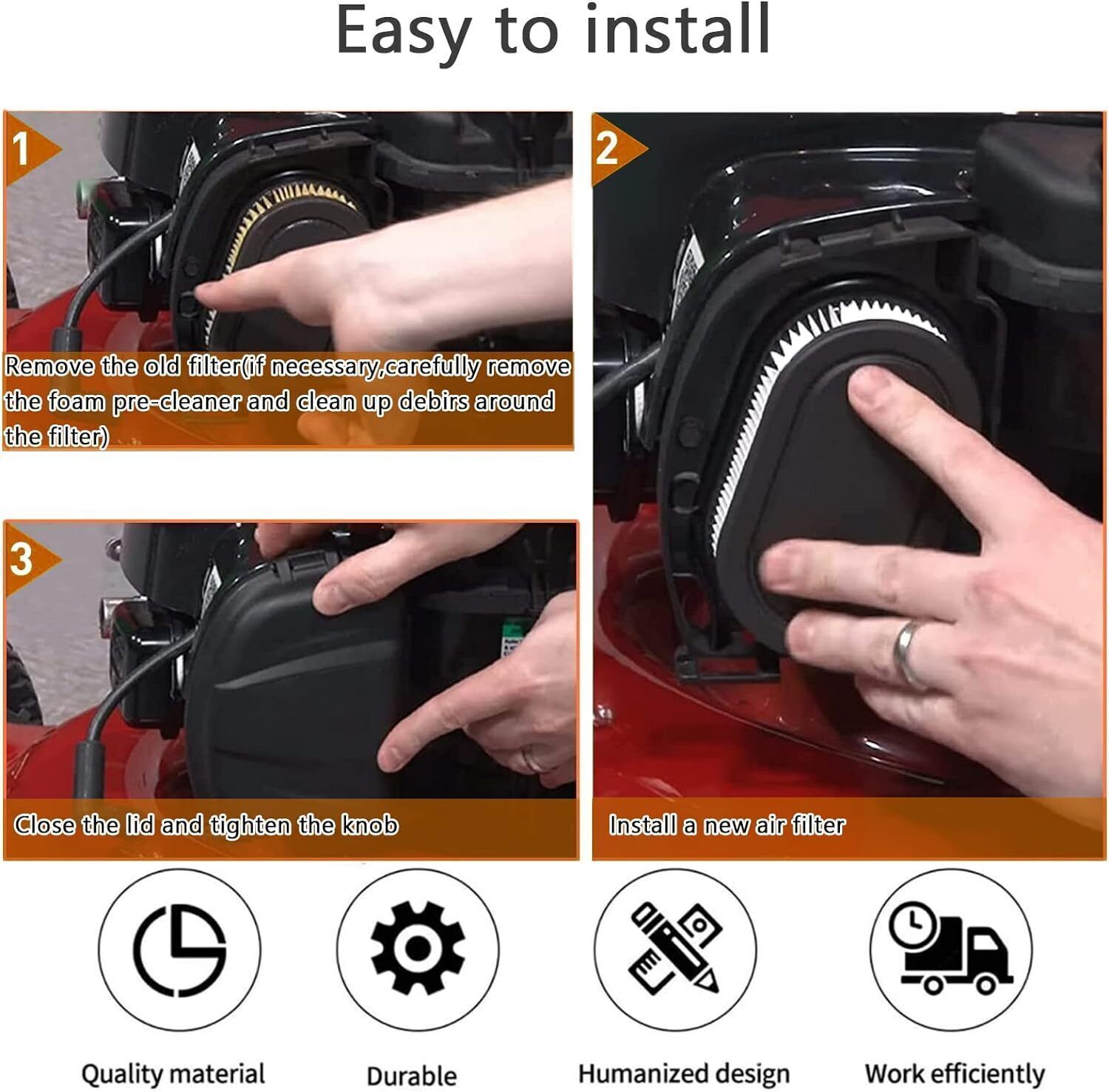 Air Filter Kits for Briggs And Stratton 798452 593260 5432 5432K Lawn Mower