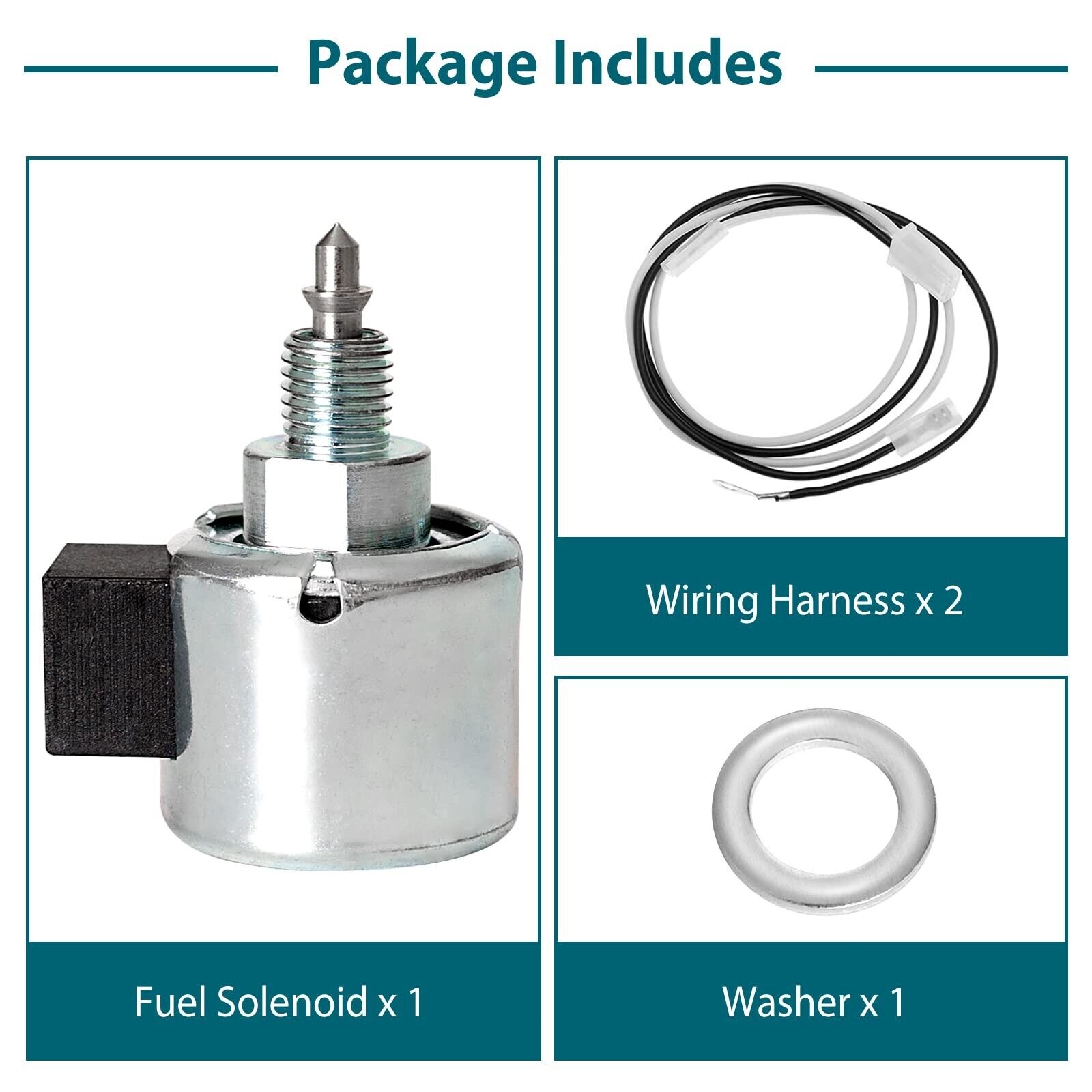 846639 Fuel Shut-Off Solenoid for Briggs&Stratton John Deere Husqvarna Engine