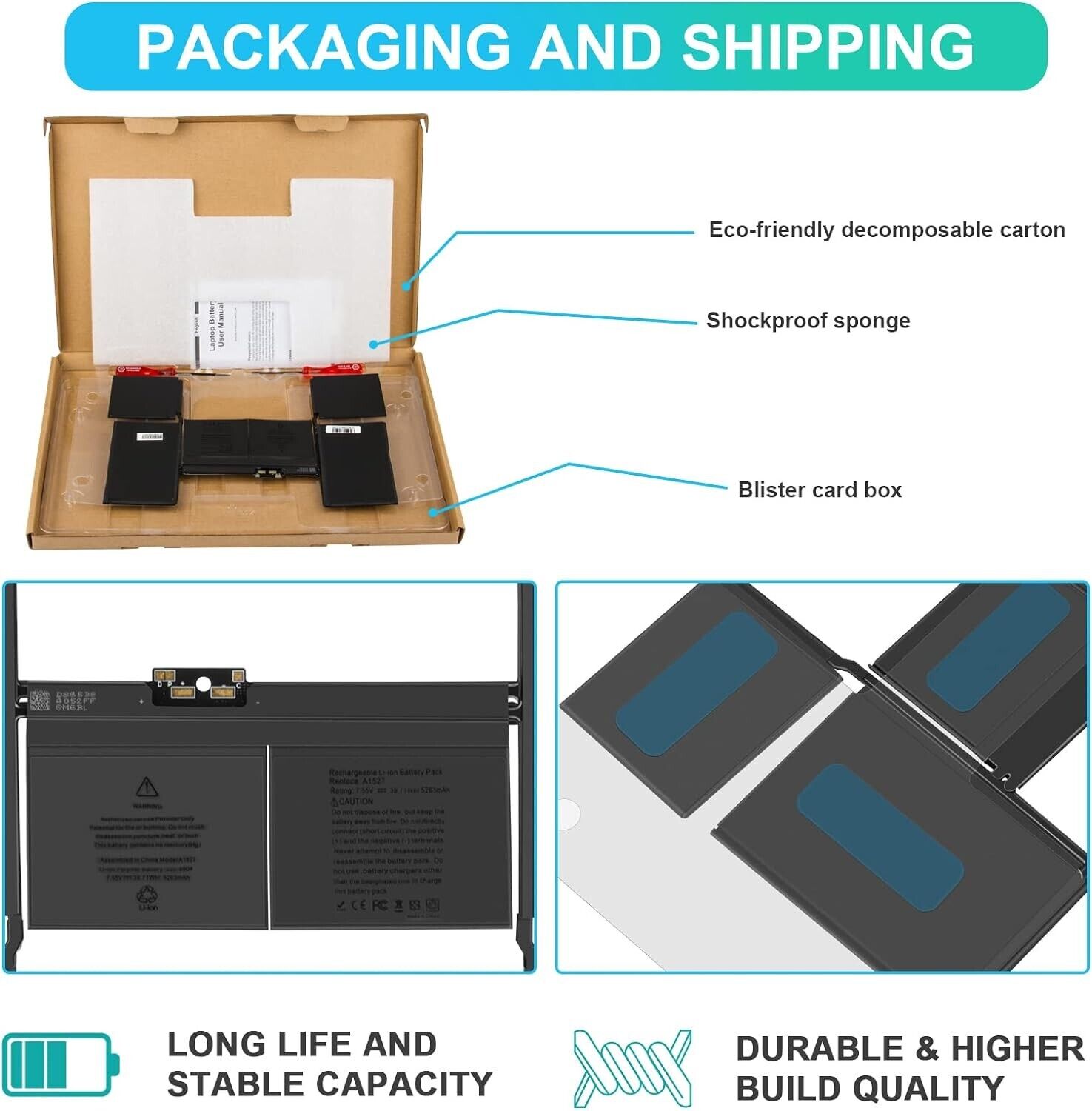 A1527 A1534 Battery for MacBook 12 Inch Early 2015 Early 2016 Mid 2017