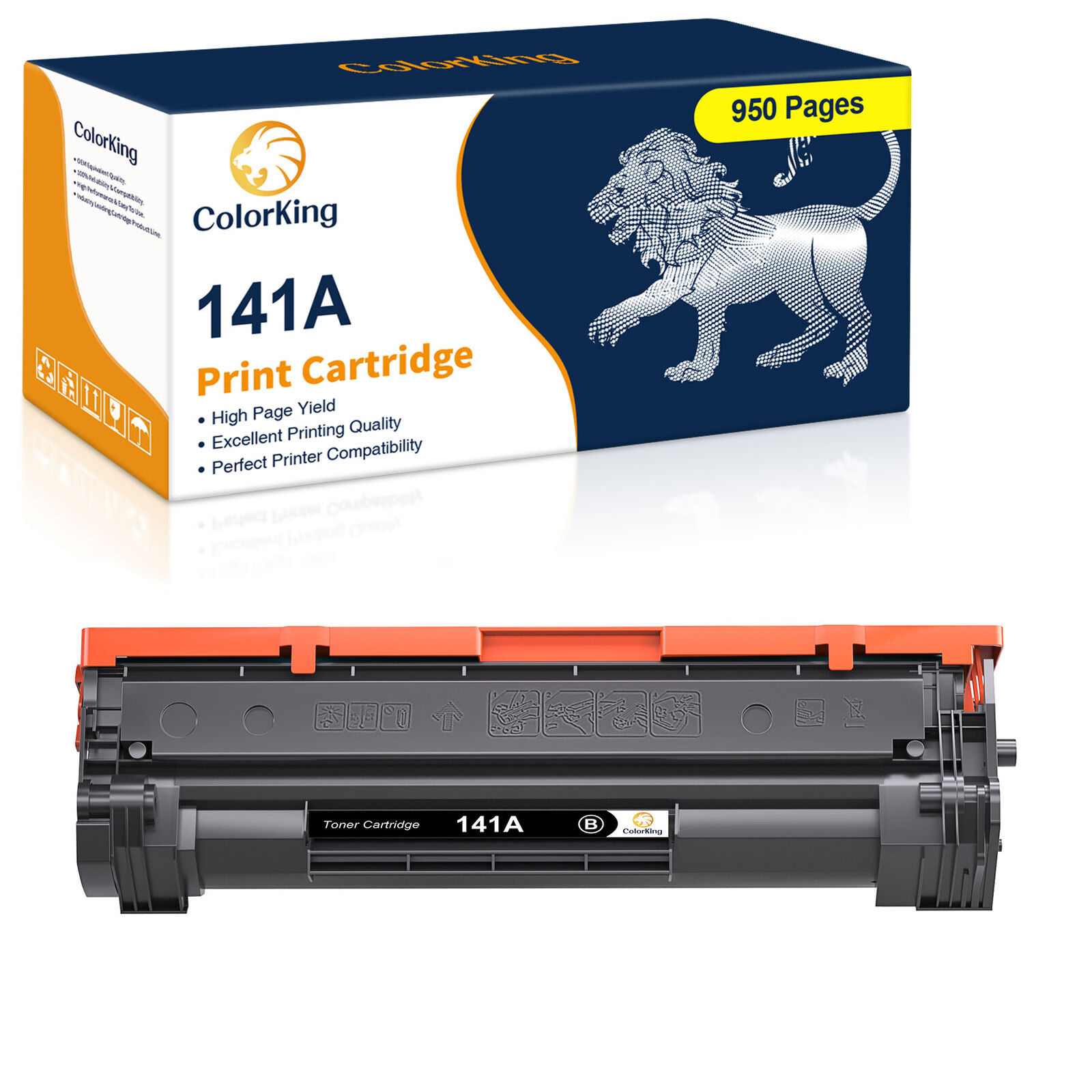 1PK 141A Black Toner Cartridge compatible with HP W1410A LaserJet M110w M140w