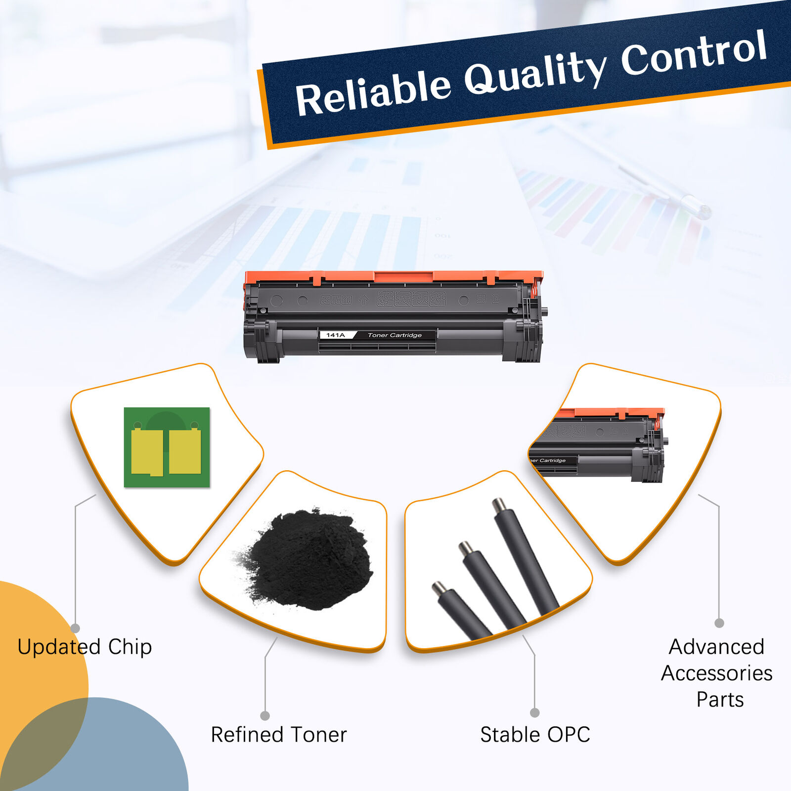 1PK 141A Black Toner Cartridge compatible with HP W1410A LaserJet M110w M140w