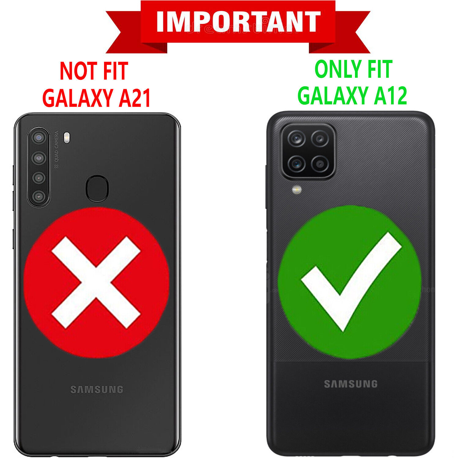 For Samsung Galaxy A12 Phone Case Ring Kickstand Cover +Tempered Glass Protector