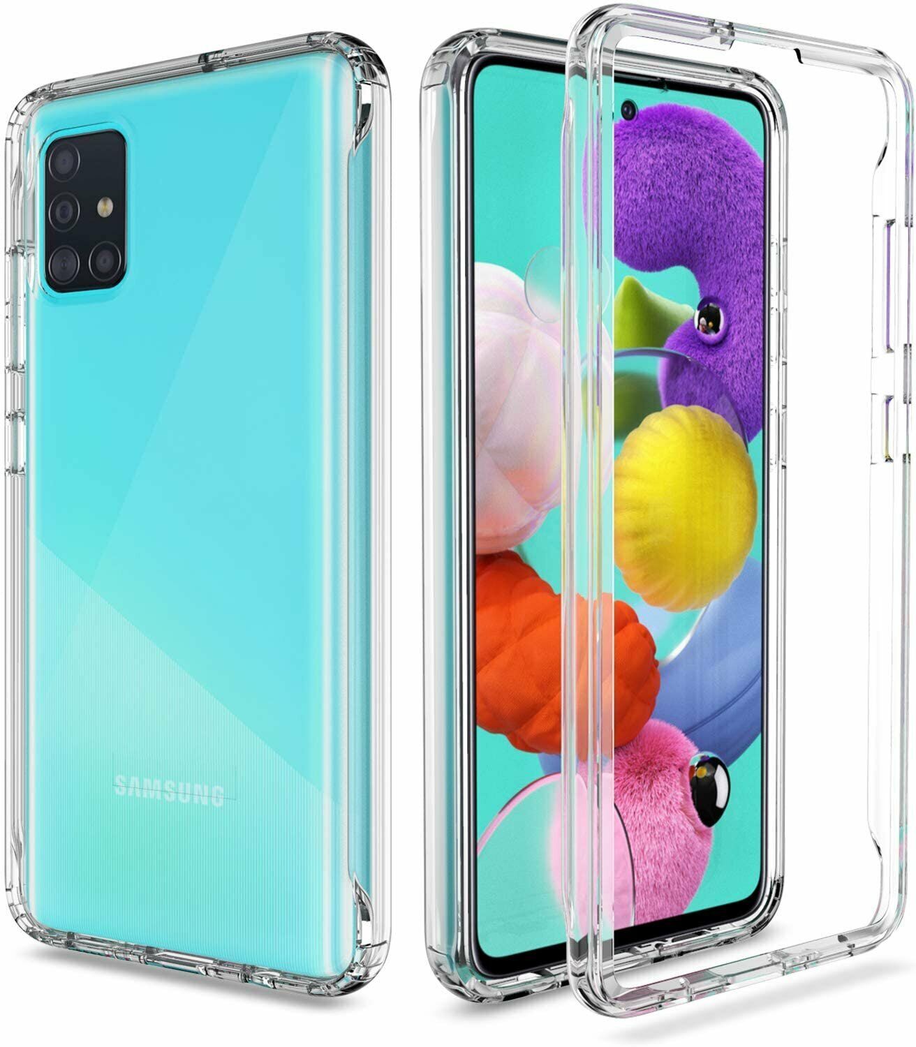 For Samsung Galaxy A51 A71 4G 5G Case Shockproof Hybrid Armor Clear Phone Cover