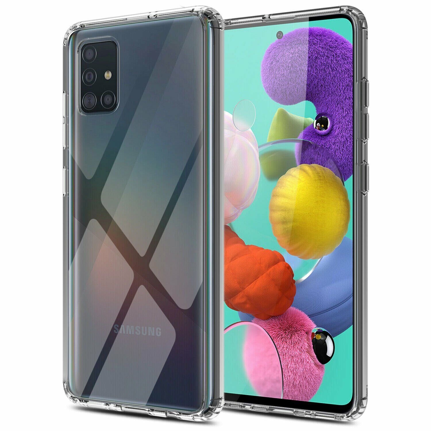 For Samsung Galaxy A51 A71 4G 5G Case Shockproof Hybrid Armor Clear Phone Cover