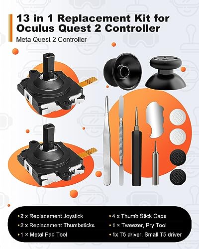Ultimate 13-in-1 Replacement Kit for Meta Quest 2
