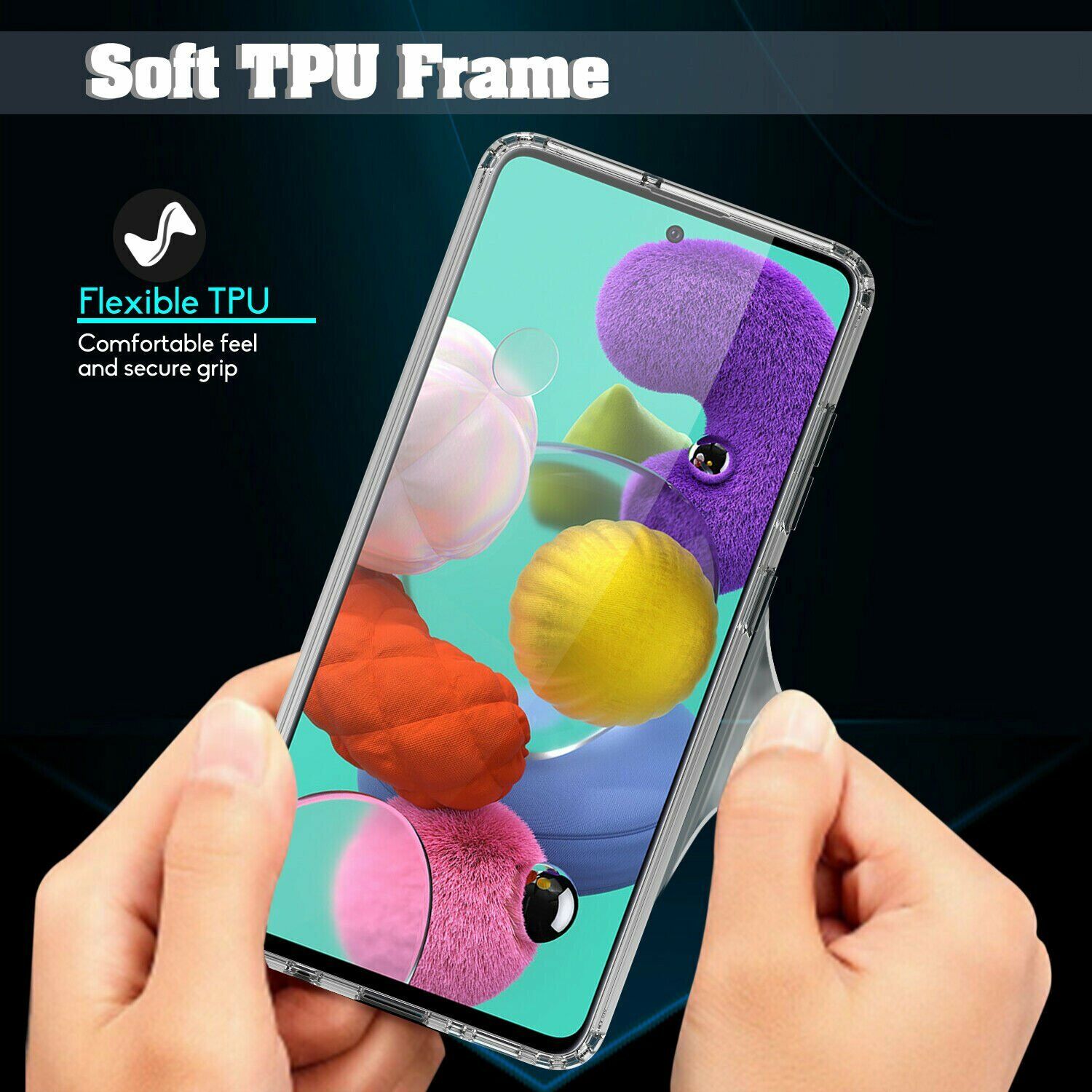 For Samsung Galaxy A51 A71 4G 5G Case Shockproof Hybrid Armor Clear Phone Cover