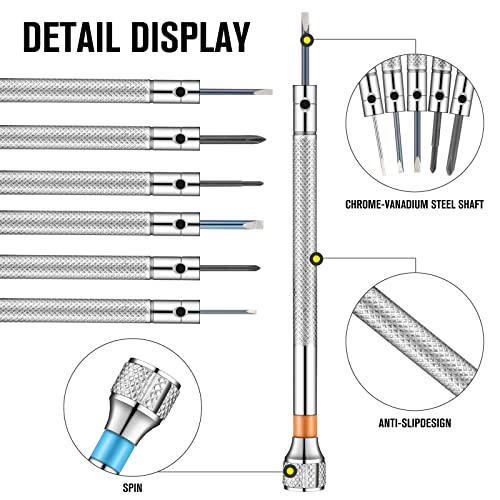 Precision 13-Piece Jewelers Screwdriver Set with Extra Blades