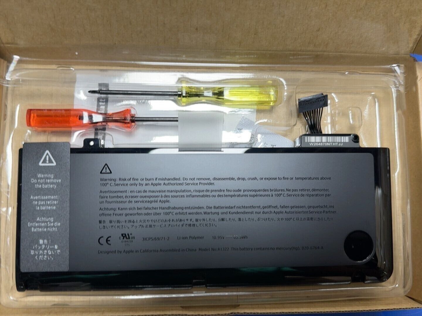 NEW A1322 Battery for Apple Macbook Pro 13" A1278 Mid 2009 2010 2011 2012 63.5Wh