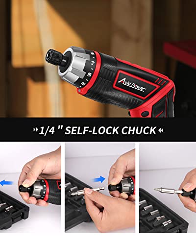 AVID POWER Electric Screwdriver Set with 44pcs Accessories