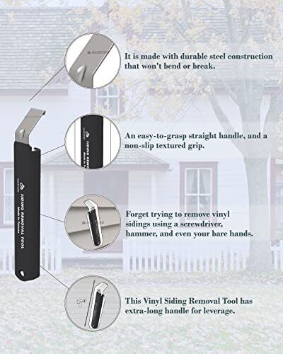  Vinyl Siding Tools Pack –7 Inch Heavy Duty Vinyl Siding Repair with Durable 1