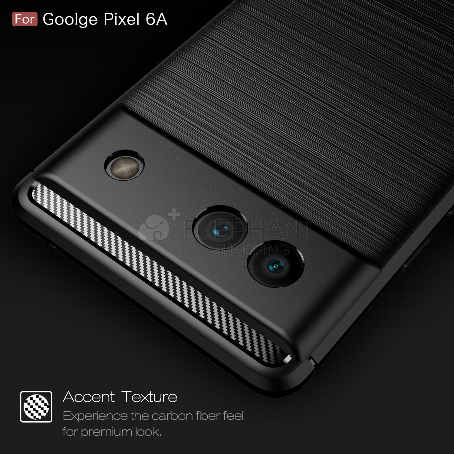 For Google Pixel 6a Slim Carbon Fiber Shockproof Heavy Duty Soft Cover CASE