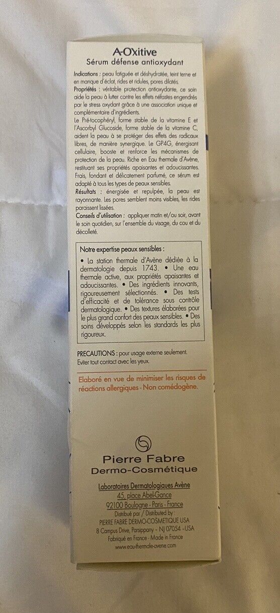 Avene A-Oxitive Antioxidant Defense Serum Protection (30ml/1fl) Exp 10/24