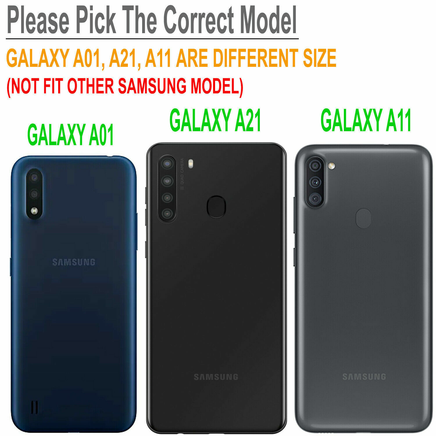 For Samsung Galaxy A01 A11 A21 A21S A31 Phone Case Cover + Tempered Glass Screen