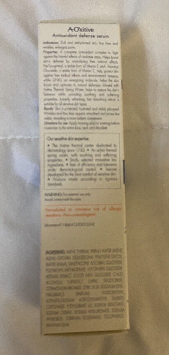Avene A-Oxitive Antioxidant Defense Serum Protection (30ml/1fl) Exp 10/24