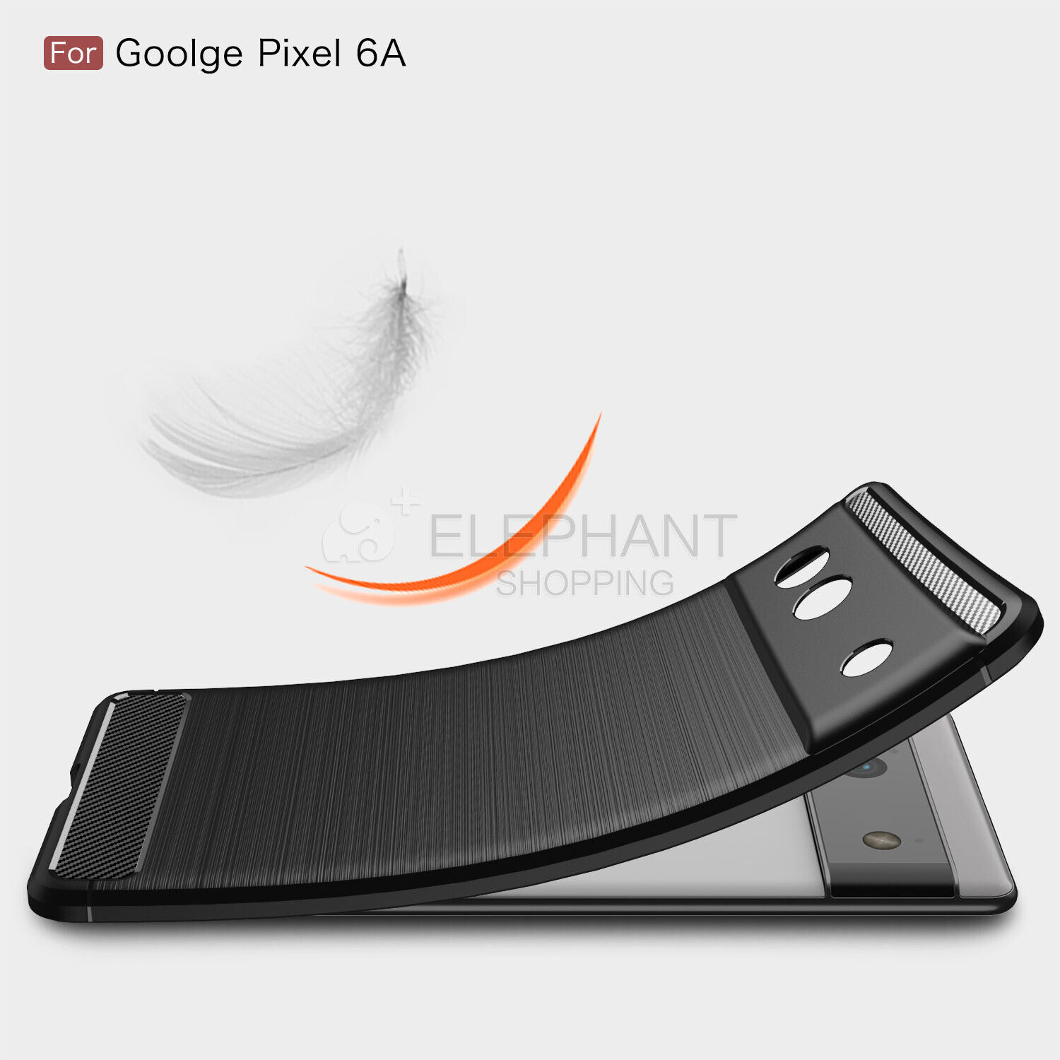 For Google Pixel 6a Slim Carbon Fiber Shockproof Heavy Duty Soft Cover CASE