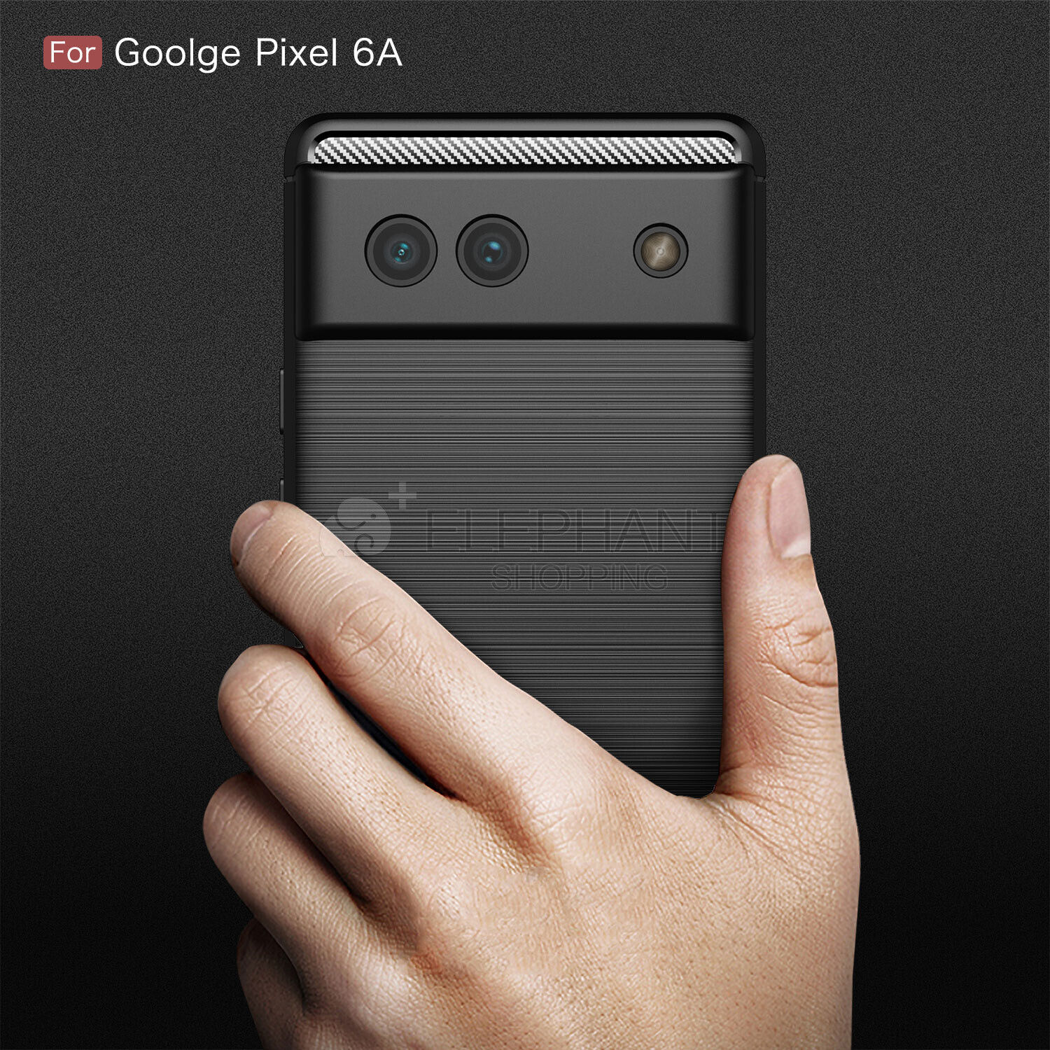 For Google Pixel 6a Slim Carbon Fiber Shockproof Heavy Duty Soft Cover CASE