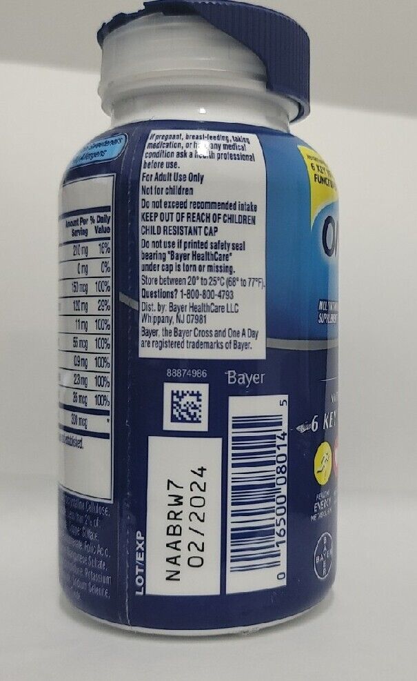 One A Day Men's Health Formula, Multivitamin/Multimineral Supplement 200 tabs