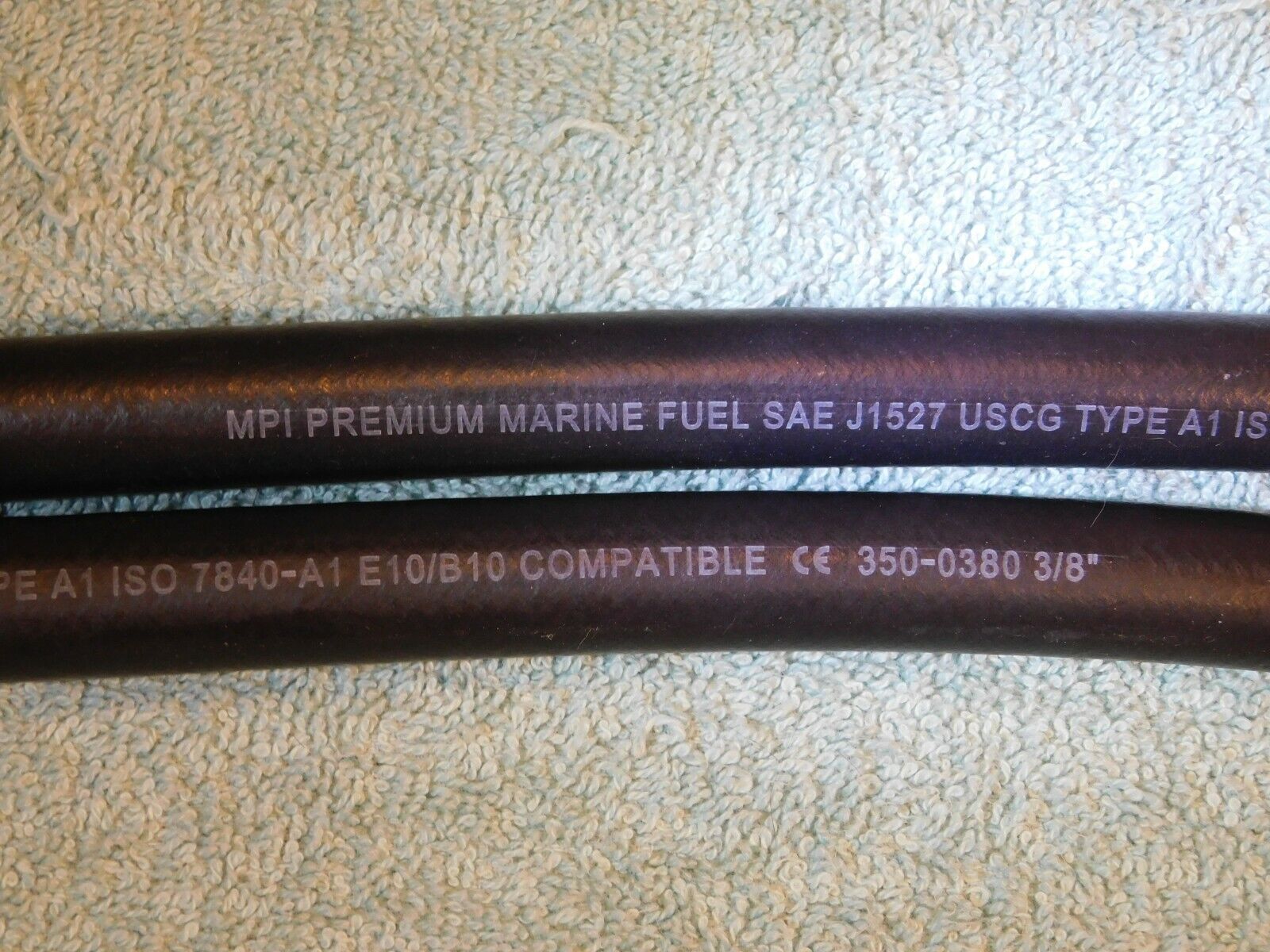 3/8" ID MPI Premium Type A1 Marine Fuel Hose Line 7840-A1 per foot $6.49 MAX SHP