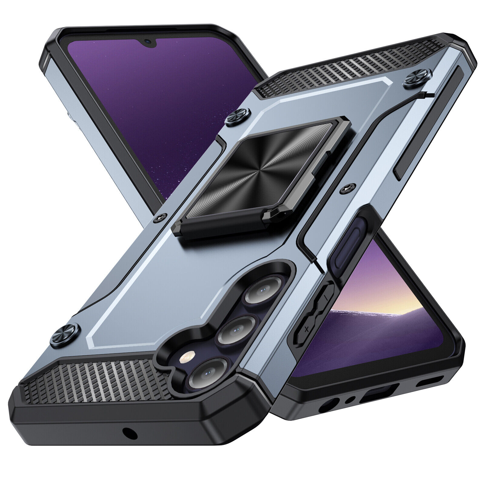 For Samsung A15 A05S A25 5G Rugged Military Drop-Protective Magnetic Stand Case