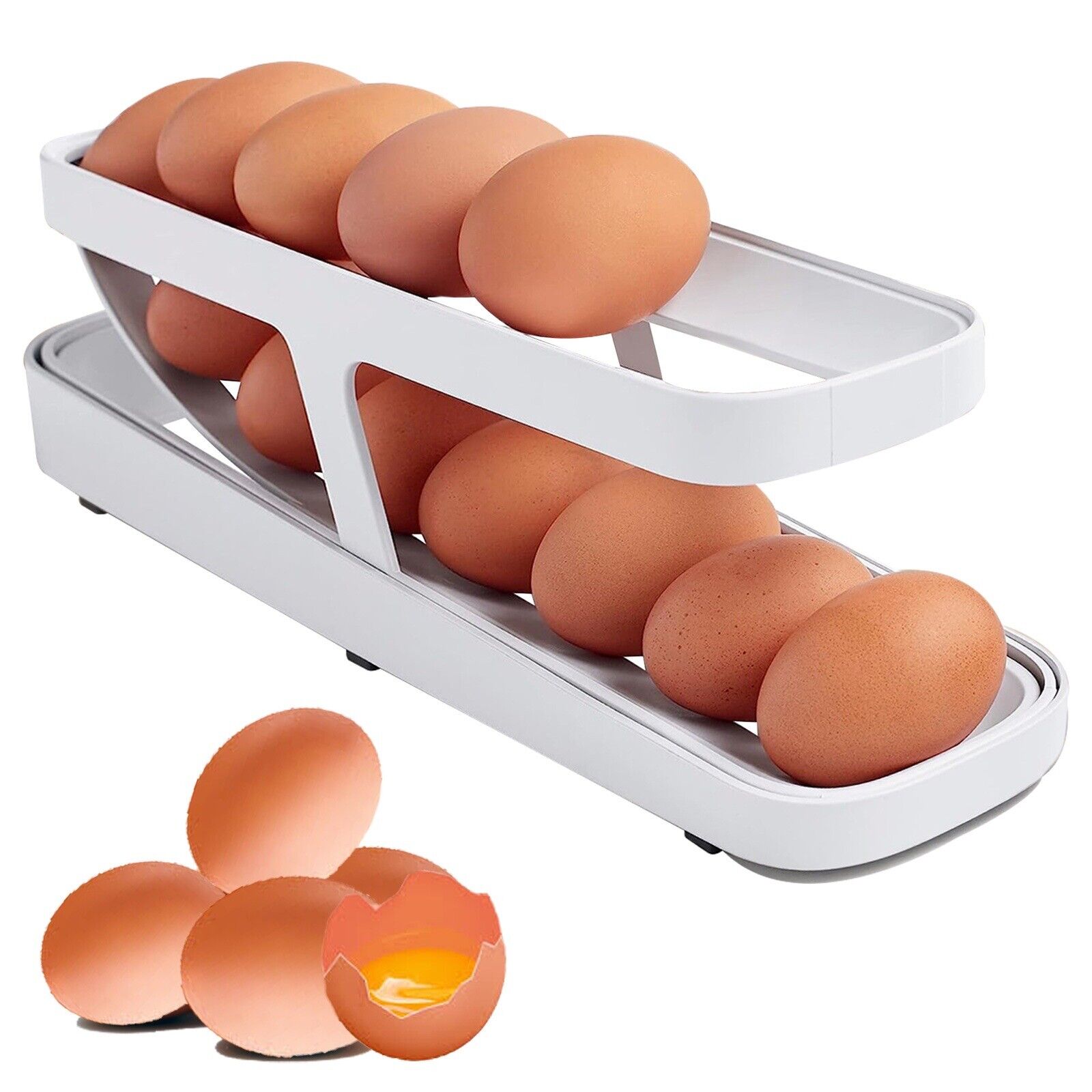 A Happy Cart Egg Holder for Refrigerator