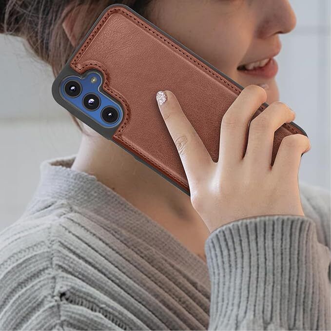 For Galaxy A15 A14 5G Leather Wallet Magnetic Card Slot Stand Protective Case