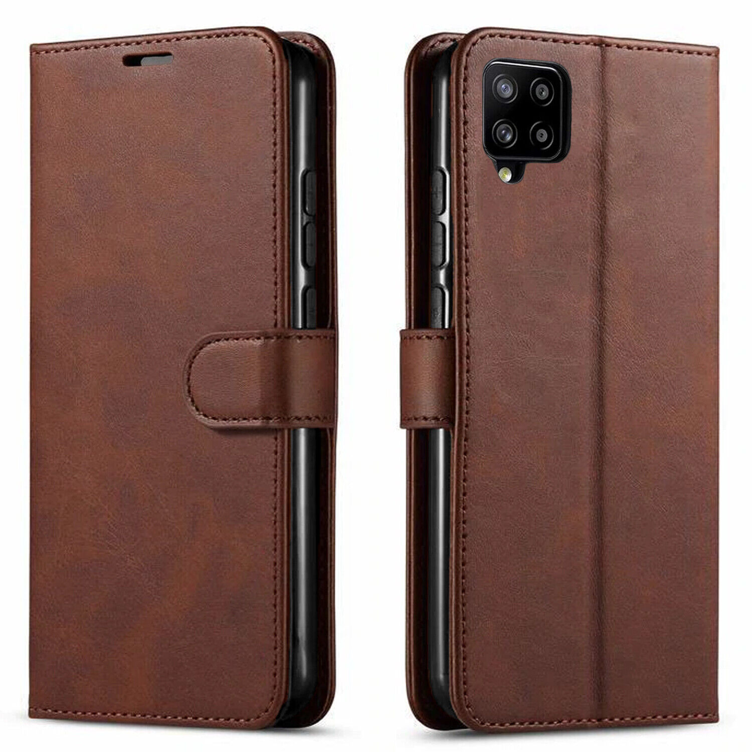 For Samsung Galaxy A42 5G Phone Case Cover Leather Wallet +Tempered Glass Screen