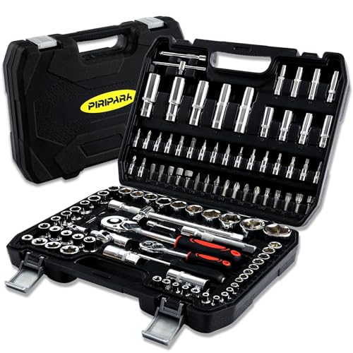 PIRIPARA 108-Piece Mechanics Tool Kit with Socket Set