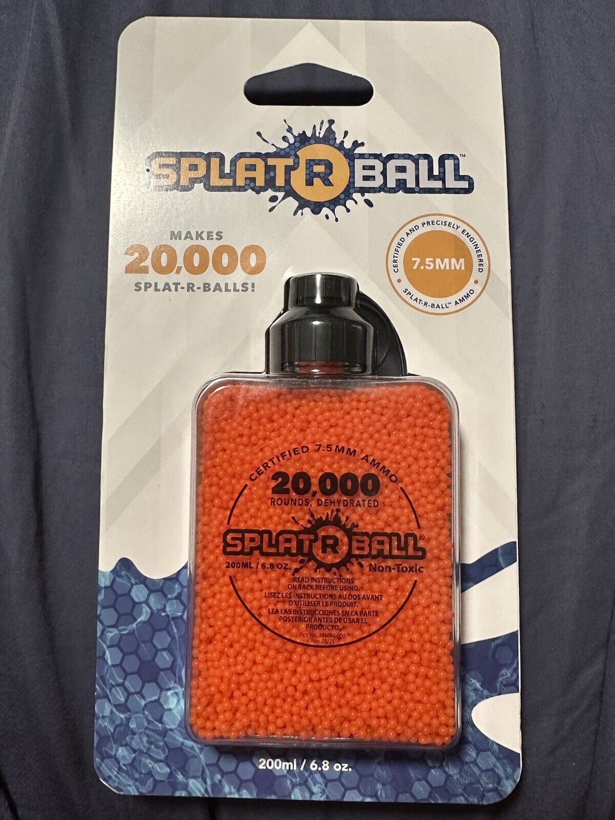 Orange Gel Blaster Ammo 20,000 Rounds 7.5mm Splat-R-Ball New Orbeeze