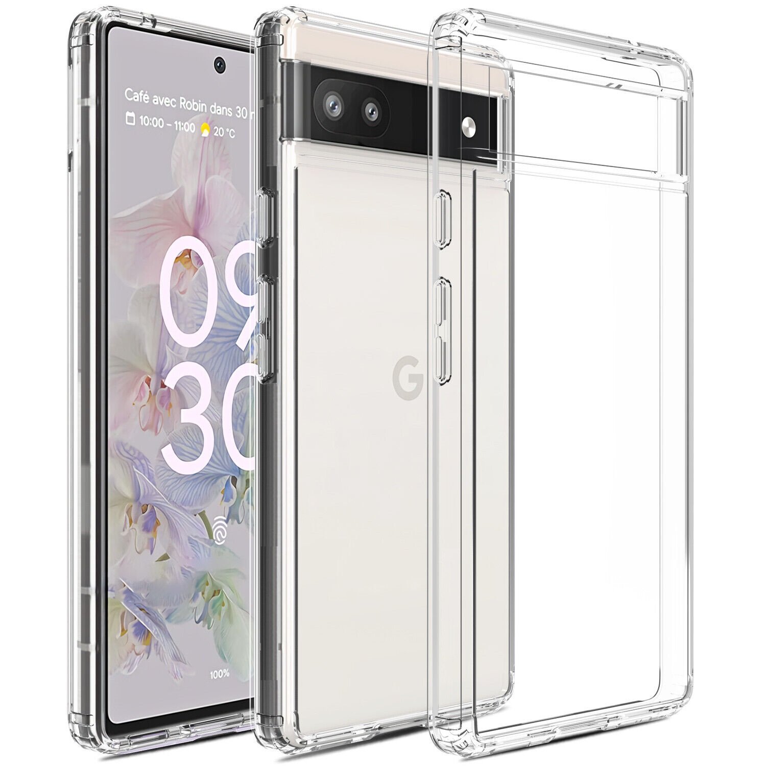 For Google Pixel 6 Pro 6a Clear Case Crystal Slim Shockproof Soft Phone Cover