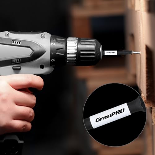 GrenPRO Screwdriving Power Bits T25-2IN*5pcs Torx Head Bit Set,High Impact Tough Magnetic #25 1/4 Inch Hex Shank S2 Alloy Steel Star Bits Set,2" Long Drill Bit
