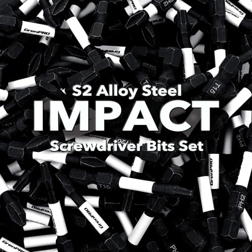 GrenPRO Screwdriving Power Bits T25-2IN*5pcs Torx Head Bit Set,High Impact Tough Magnetic #25 1/4 Inch Hex Shank S2 Alloy Steel Star Bits Set,2" Long Drill Bit
