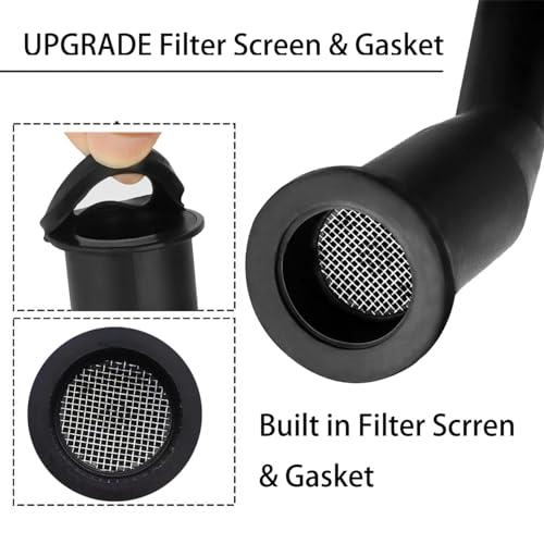 Gas Can Spout Replacement Universal Kit Leakproof Angle Nozzles Gasket Filter Screen Vent Cap Drill Bit for Old Style Gas Can Compatible with Midwest Blitz Gott Rubbermaind Essence Scepter Pack of 3