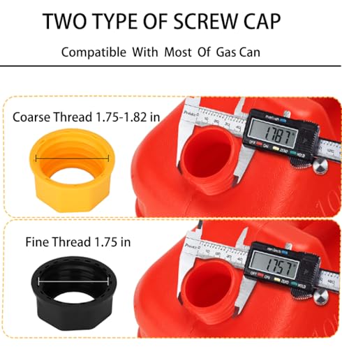 Gas Can Spout Replacement Universal Kit Leakproof Angle Nozzles Gasket Filter Screen Vent Cap Drill Bit for Old Style Gas Can Compatible with Midwest Blitz Gott Rubbermaind Essence Scepter Pack of 3