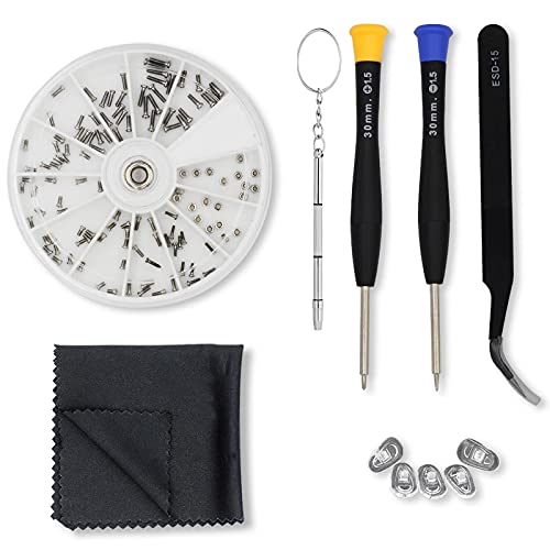 Eyeglass Repair Kit with Nose Pads and Tools