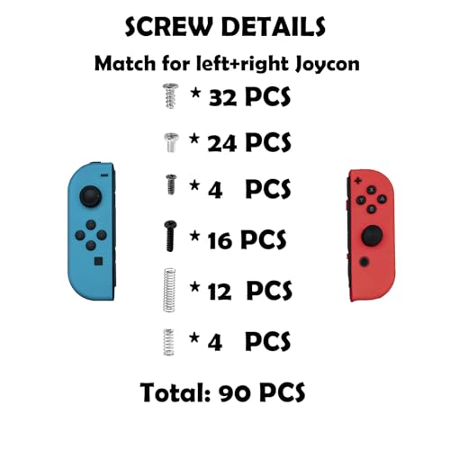 Nintendo Switch NS OLED Joy Con Controller Screw Set