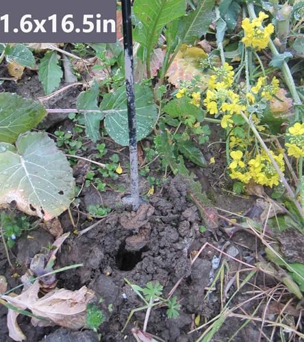 TCBWFY Garden Auger Drill Bit for Planting 3.5"x16"and 1.6"x16.5"Auger Drill Bit Plant Flower Bulb Auger Spiral Hole Drill Earth Post Umbrella Bulb Planter Auger for 3/8"Hex Drive Drill
