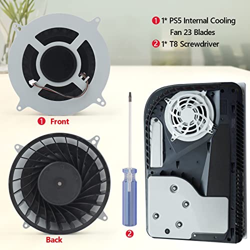 Sony PS5 Internal Cooling Fan Replacement, 23 & 17 Blades