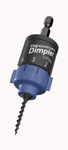 Adjustable DIMPLER ® Drywall Bit - Perfect for Converting Electric and Impact Drills into a Drywall and Deck Screw Gun holds the screw with a Powerful Magnet.