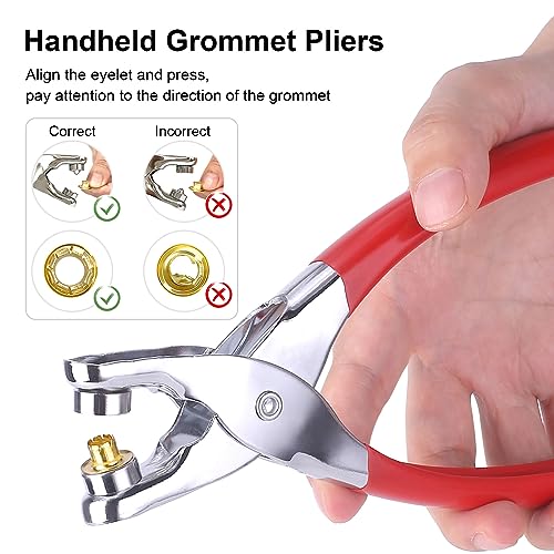 1203PCS Eyelet Pliers Set for Fabric Leather Crafting