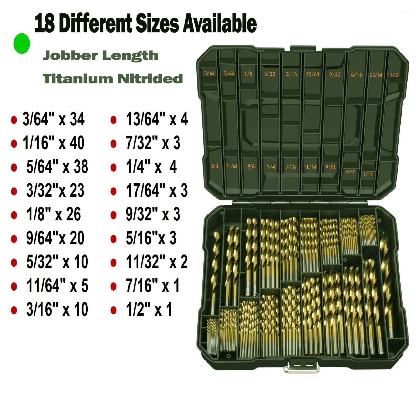 HSS Drill Bit Set Titanium Coated 230Pcs/99Pcs Round Shank Drill Metal Steel