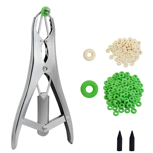 Stainless Steel Goat Banding Kit with Ring Installation Tool