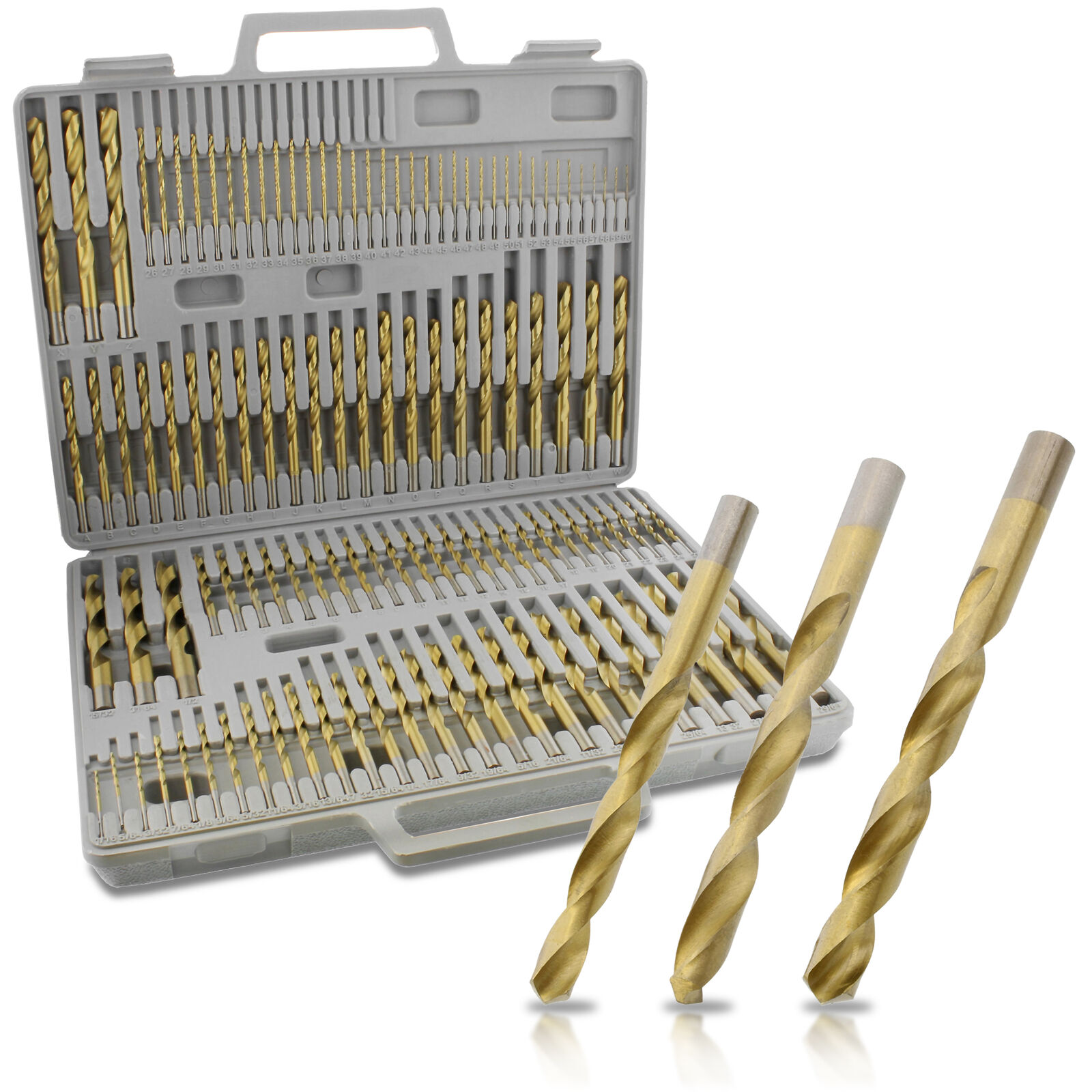 ABN Titanium Drill Bits Set Twist Drill Bit for Metal Drill Bits - 115-Piece