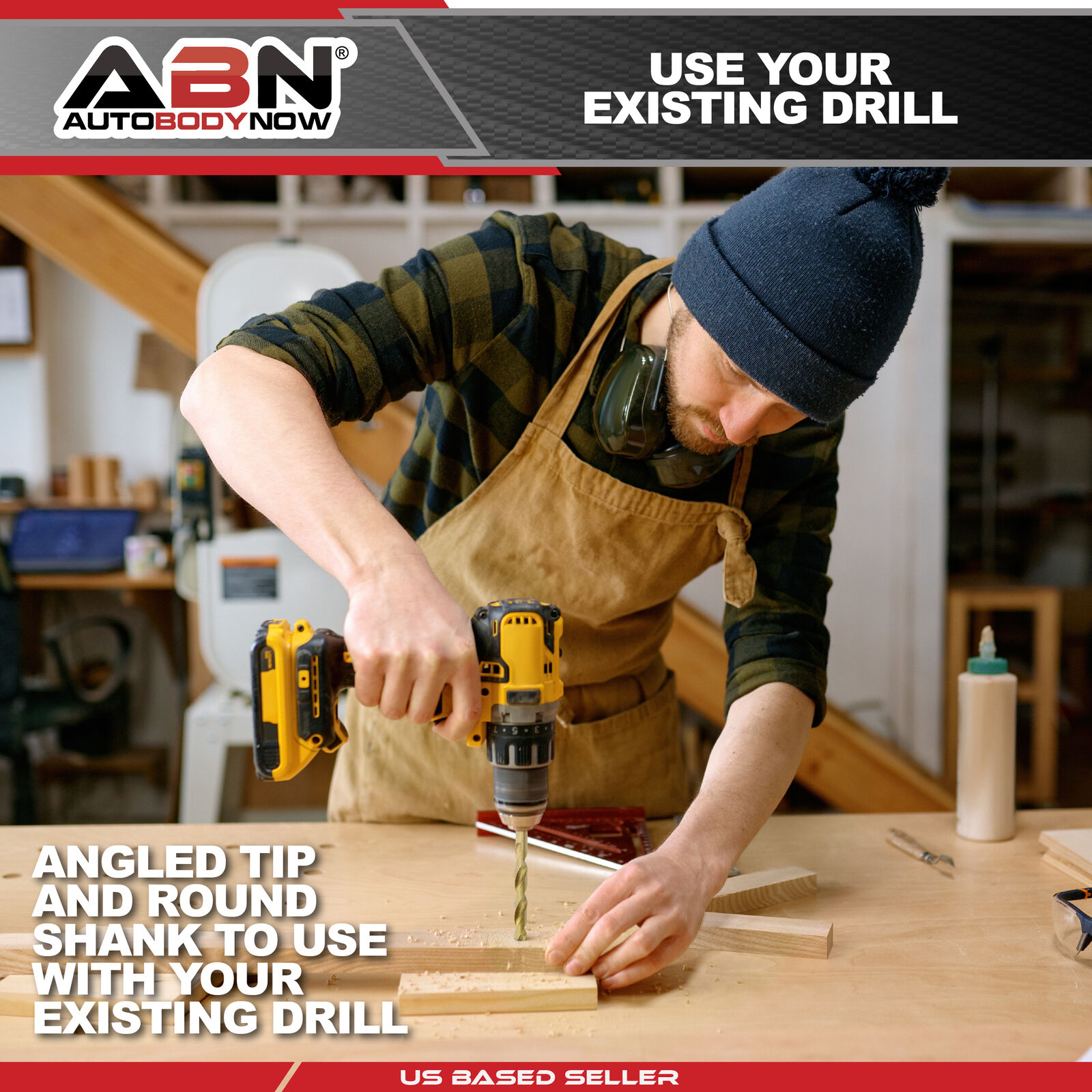 ABN Titanium Drill Bits Set Twist Drill Bit for Metal Drill Bits - 115-Piece
