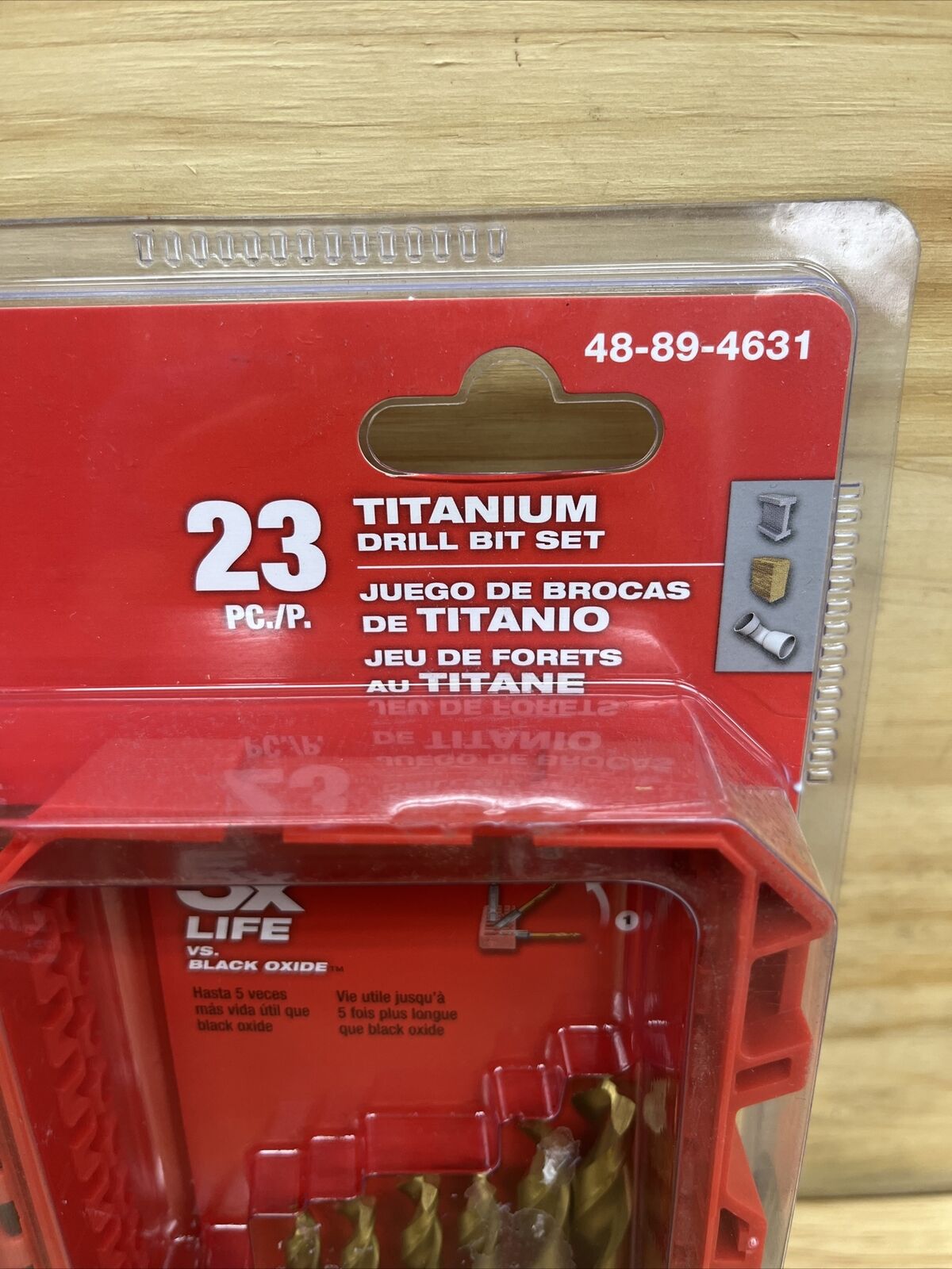 Milwaukee 48-89-4631 (23 pcs.) SHOCKWAVE RED HELIX Titanium Drill Bit Set - DN28