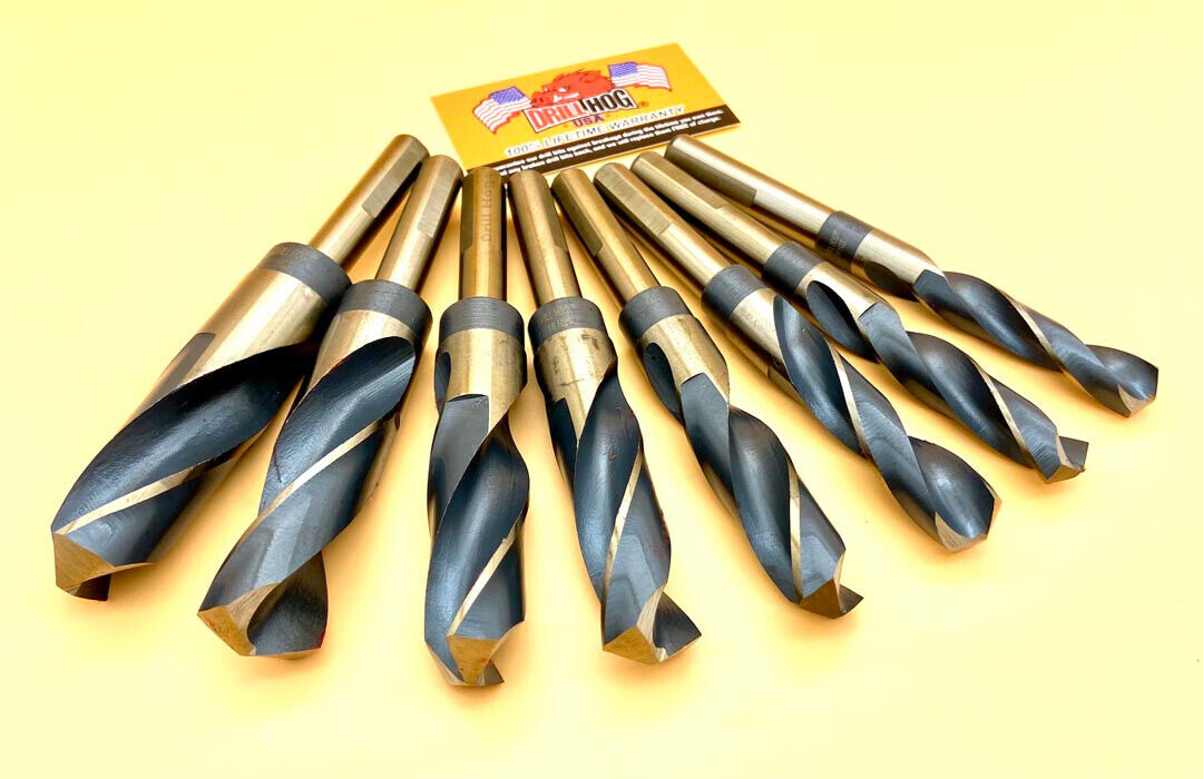 8 Pc Silver & Deming Drill Bit Set 9/16" ~ 1" Jumbo Drill Hog® Lifetime Warranty