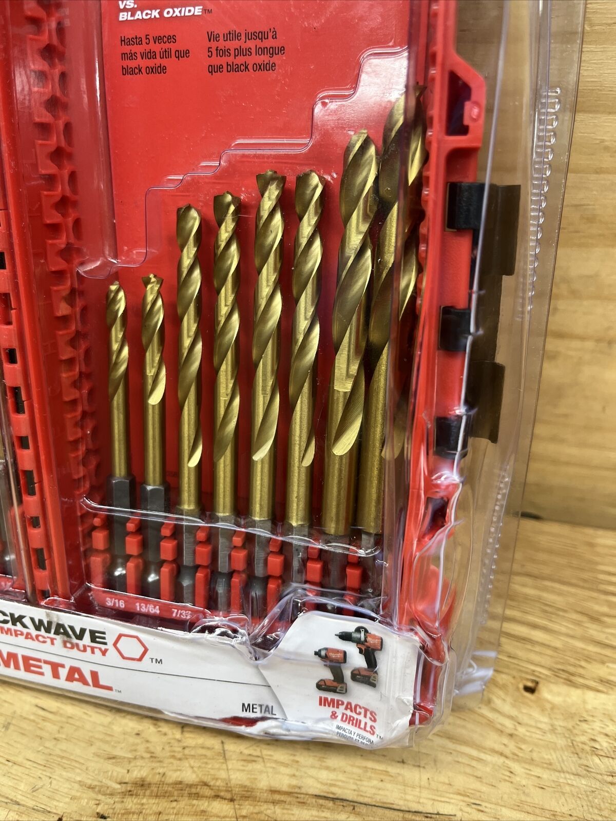 Milwaukee 48-89-4631 (23 pcs.) SHOCKWAVE RED HELIX Titanium Drill Bit Set - DN28